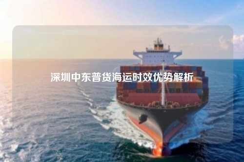 深圳中东普货海运时效优势解析
