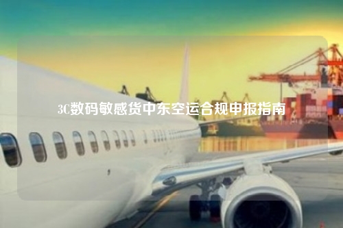 3C数码敏感货中东空运合规申报指南