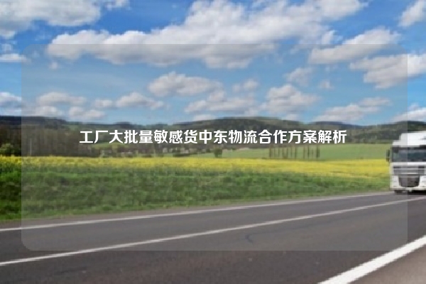工厂大批量敏感货中东物流合作方案解析