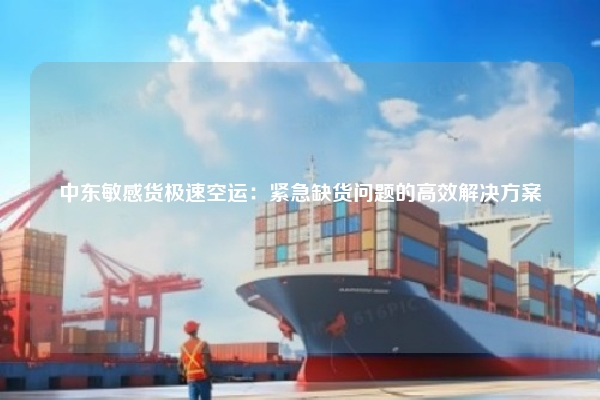 中东敏感货极速空运：紧急缺货问题的高效解决方案