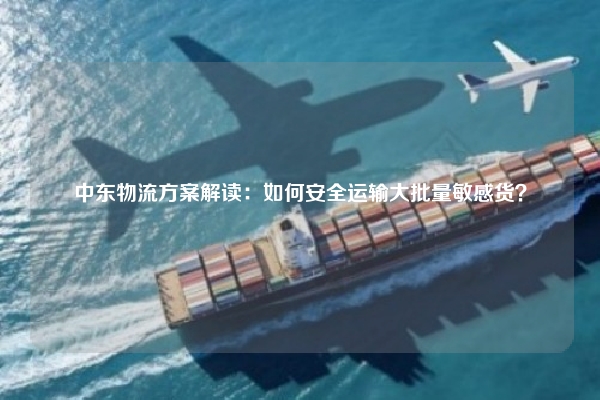 中东物流方案解读：如何安全运输大批量敏感货？
