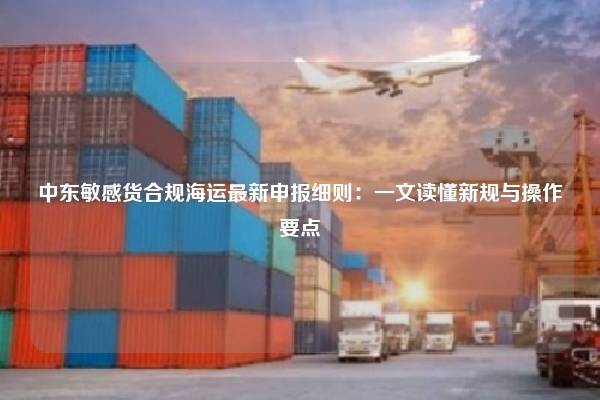 中东敏感货合规海运最新申报细则：一文读懂新规与操作要点