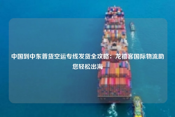 中国到中东普货空运专线发货全攻略：龙禧客国际物流助您轻松出海