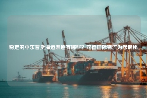 稳定的中东普货海运渠道有哪些？龙禧国际物流为您揭秘