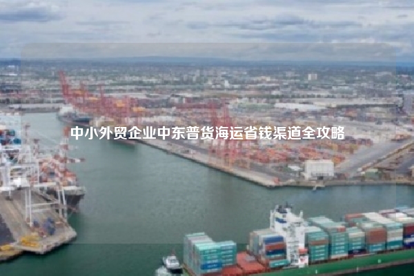 中小外贸企业中东普货海运省钱渠道全攻略