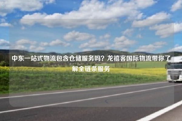 中东一站式物流包含仓储服务吗？龙禧客国际物流带你了解全链条服务