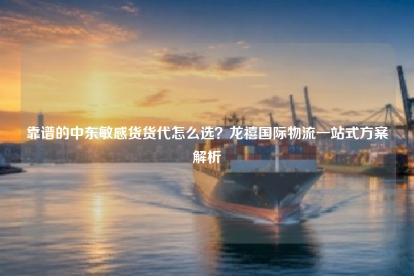 靠谱的中东敏感货货代怎么选？龙禧国际物流一站式方案解析
