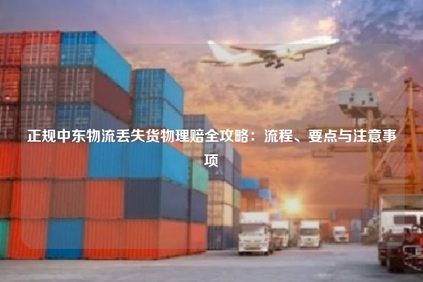 正规中东物流丢失货物理赔全攻略：流程、要点与注意事项